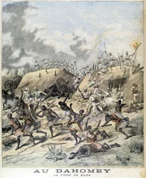 Em Dahomey (agora Benin), a captura de Kana - no "Le Petity Journal" de 19/11/1892