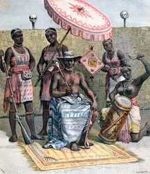 Behanzin, rei de Daomé, 1892