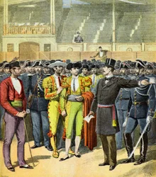 Tourada proibida no sul de França, 1895 (Ilustração)