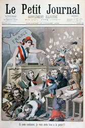 Caricatura da Câmara dos Deputados, Paris, 1898