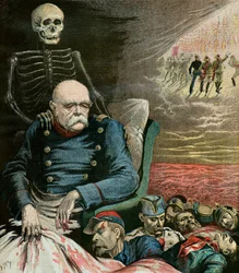 Retrato caricatural de Otto Von Bismarck