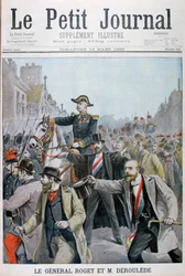 Paul Déroulède agarrando o freio do General Rogets, Paris, 1899