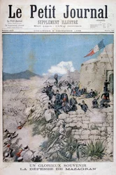 A defesa de Mazagran, Argélia, 1896