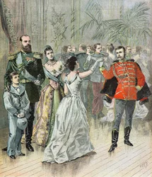 O czar Alexandre 3 e a sua família