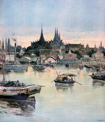 Vista de Bangkok, 1893