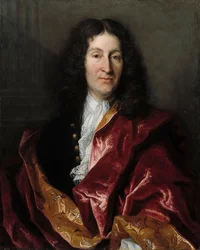 Retrato de Jean de La Fontaine 1621-1695, 1699.