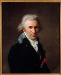Retrato de Jean Baptiste Canthaney dit Clery (1759-1809) valet de chambre de Louis XVI au temple Pintura de Henri Pierre Danloux (1753-1809) 1798 Sol. 0,65x0,54 m