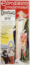 Cartaz da Exposição Internacional de Bruxelas de 1897