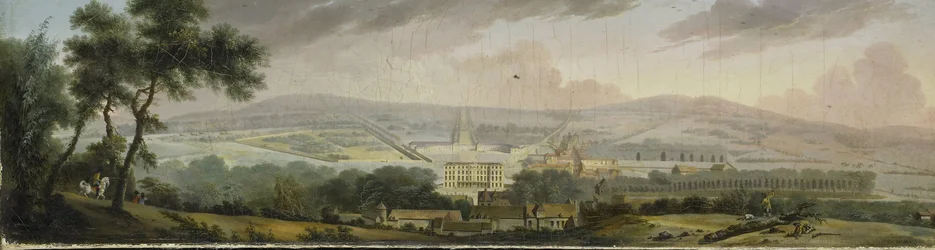 Vista da parte de trás de um palácio