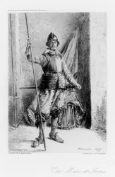 O homem de armas, c1880-1882.