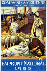Cartaz da Companhia Argelina «Empréstimo Nacional»