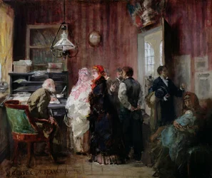 Nascimento, Câmara Municipal do 19º Arrondissement, c.1881