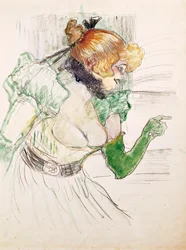 Artista com Luvas Verdes - Cantora Dolly from Star at Le Havre