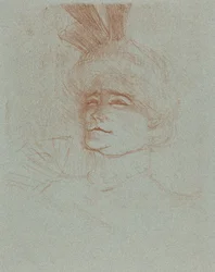 Busto de Mlle. Marcelle Lender, de três quartos