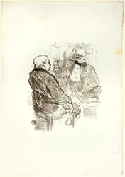 Georges Clemenceau e o optomotricista, Mayer, de Au Pied du Sinaï