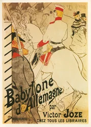Henri de Toulouse-Lautrec: Babilónia na Alemanha ... (litografia)