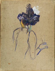 Jane Avril, vista de trás