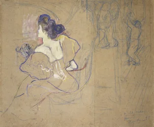Madame Thadée Natanson (Misia Godebska, 1872-1950) no teatro