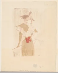Mademoiselle Marcelle Lender, em pé