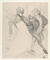 Réjane e Galipaux em Madame Sans-Gêne