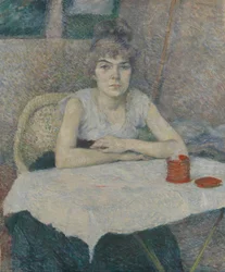 Jovem à mesa, &39;Poudre de riz&39;
