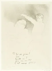 Retrato de Marcelle Lender e Albert Brasseur no variété
Aux Variété, Mademoiselle Lender et Brasseur