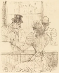No Picton Bar, rue Scribe Au bar Picton, rue Scribe, 1896.