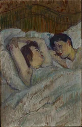 Na cama, 1892.