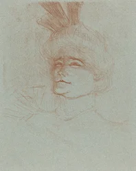 Busto de Mlle. Marcelle Lender, virou três quartos
