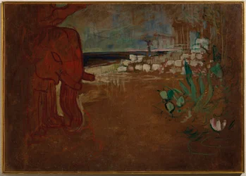 Decoração indiana para o "vagão de terracota", Modelo de decoração para o teatro da Obra, 1894