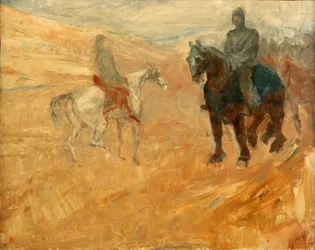 Dois cavaleiros de armadura