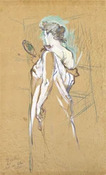 Elles - com espelho na mão, 1896