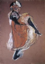 Jane Avril dançando