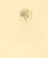 Luce Myres em Perfil Luce Myrès, perfil, 1895.