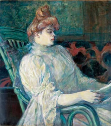Madame Marthe X. em Bordeaux por Toulouse Lautrec, Henri, de (1864-1901)