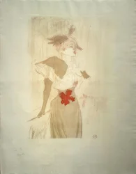 Miss Marcelle Lender, de pé