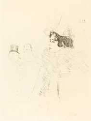 Miss May Belfort no Irish and American Bar, rue Royale Miss Belfort Belfort au Irish..., 1895.