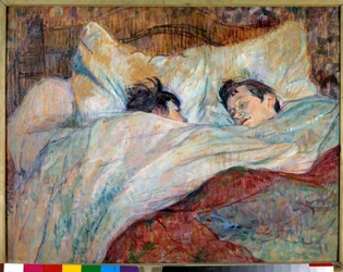 A cama. Duas crianças a dormir. 1892. Dimensões 0,54 x 0,7 m. Paris, Musée d