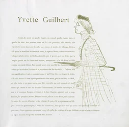 Yvette Guilbert-French Series: No. 1, 1894.