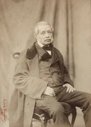 Névoa, fotografia de Henri de la Blanchere (1821-1880), 39 boulevard des Capucines Paris em 1839 (foto em preto e branco)