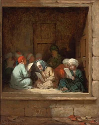Uma sala de aula turca, 1870