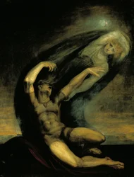 Aquiles a tentar agarrar à sombra de Patroclus