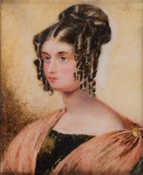 Retrato de Eliza Caroline Chamberlain, o Exmo. Sra. Charles Bridgeman (1799-1887), c.1817-60 (óleo sobre marfim)