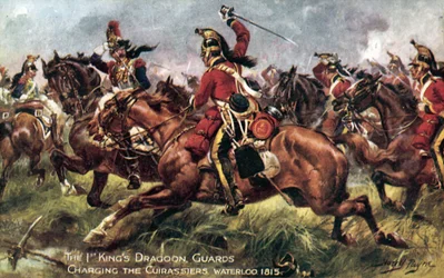 1º (Reis) Dragoon Guards, Batalha de Waterloo, 18 de junho de 1815