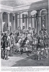 Os gemidos dos bretões, ilustração da "História das Nações de Hutchinson", c.1910