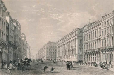 Rue du Chapeau Rouge, Bordéus, meados do século XIX.