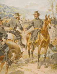 General George Henry Thomas (1816-1870) na batalha de Chickamauga, 20 de setembro de 1863