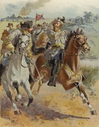 General JEB Stuarts Raid em torno de McClellan, junho de 1862