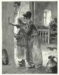 Estatutos e leis sobre o umbral da casa do judeu (litho)
