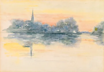 Igreja e lago